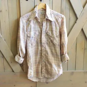 Vintage Cactus Plaid Top