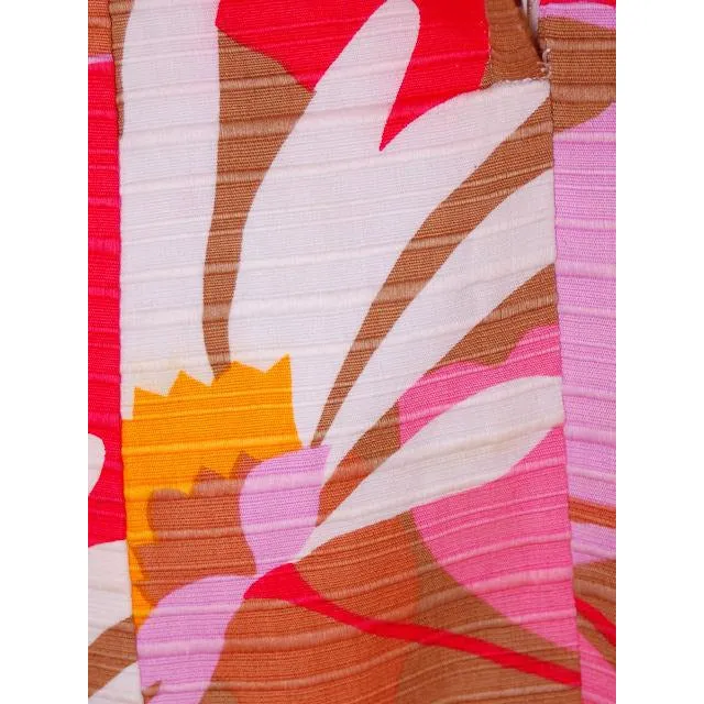 Vintage Cotton Hawaiian Print Sleeveless Dress 1960s 38-33-42 Ceeb of Miami