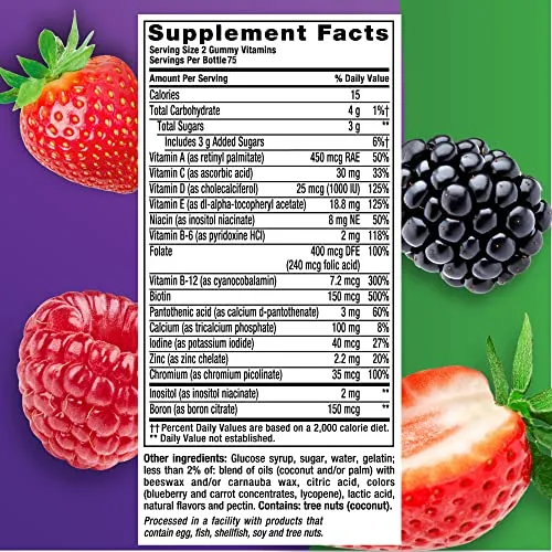 Vitafusion Women's Gummy Vitamins - Mixed Berries (150 ct)