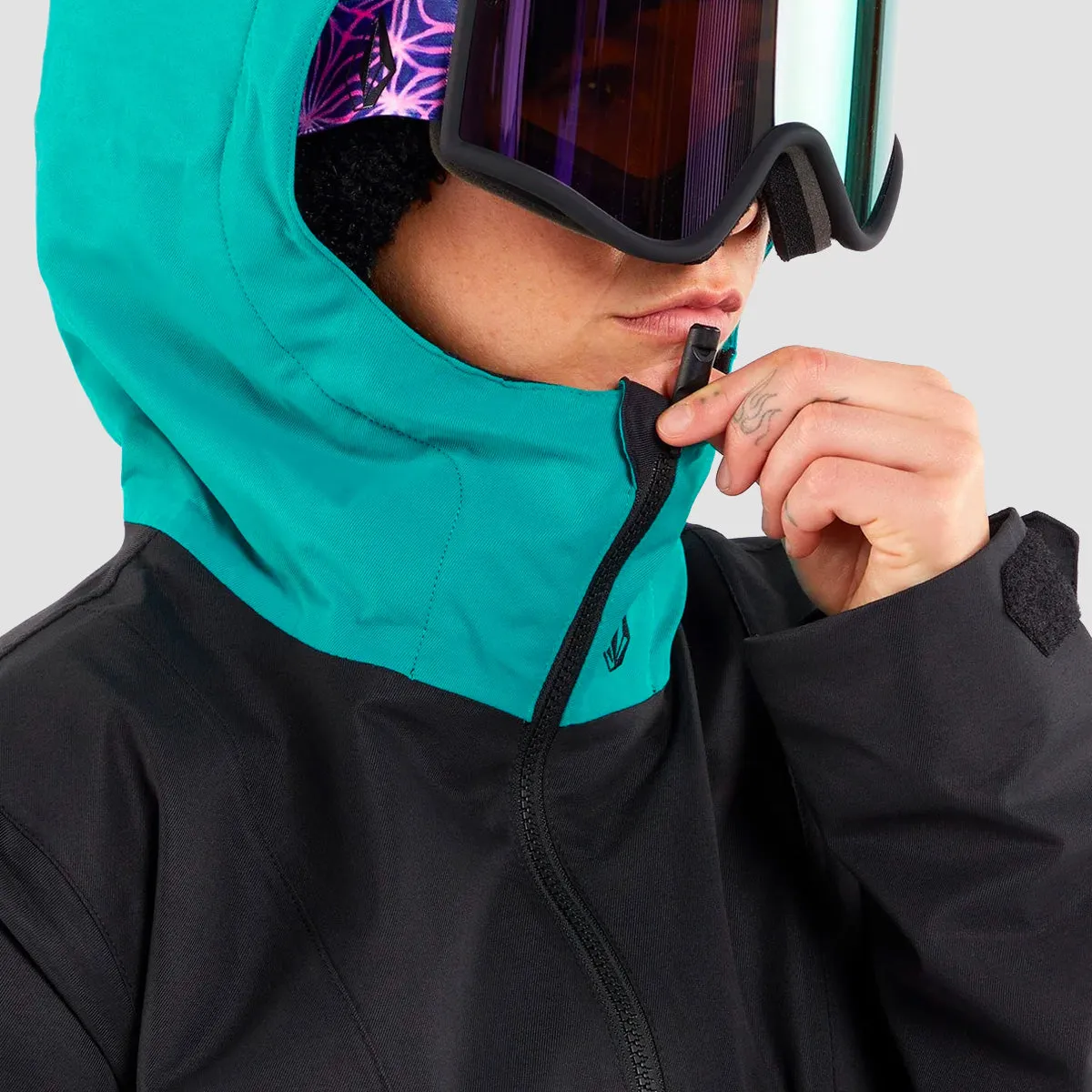 Volcom Ashfield Pullover Snow Jacket Black - Womens
