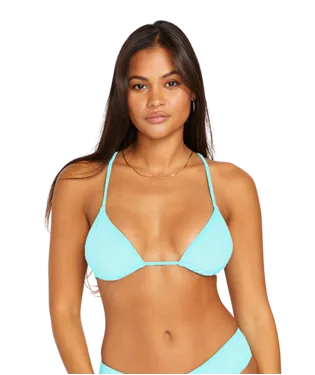 Volcom Womens Simply Soft Triangle Bikini Top