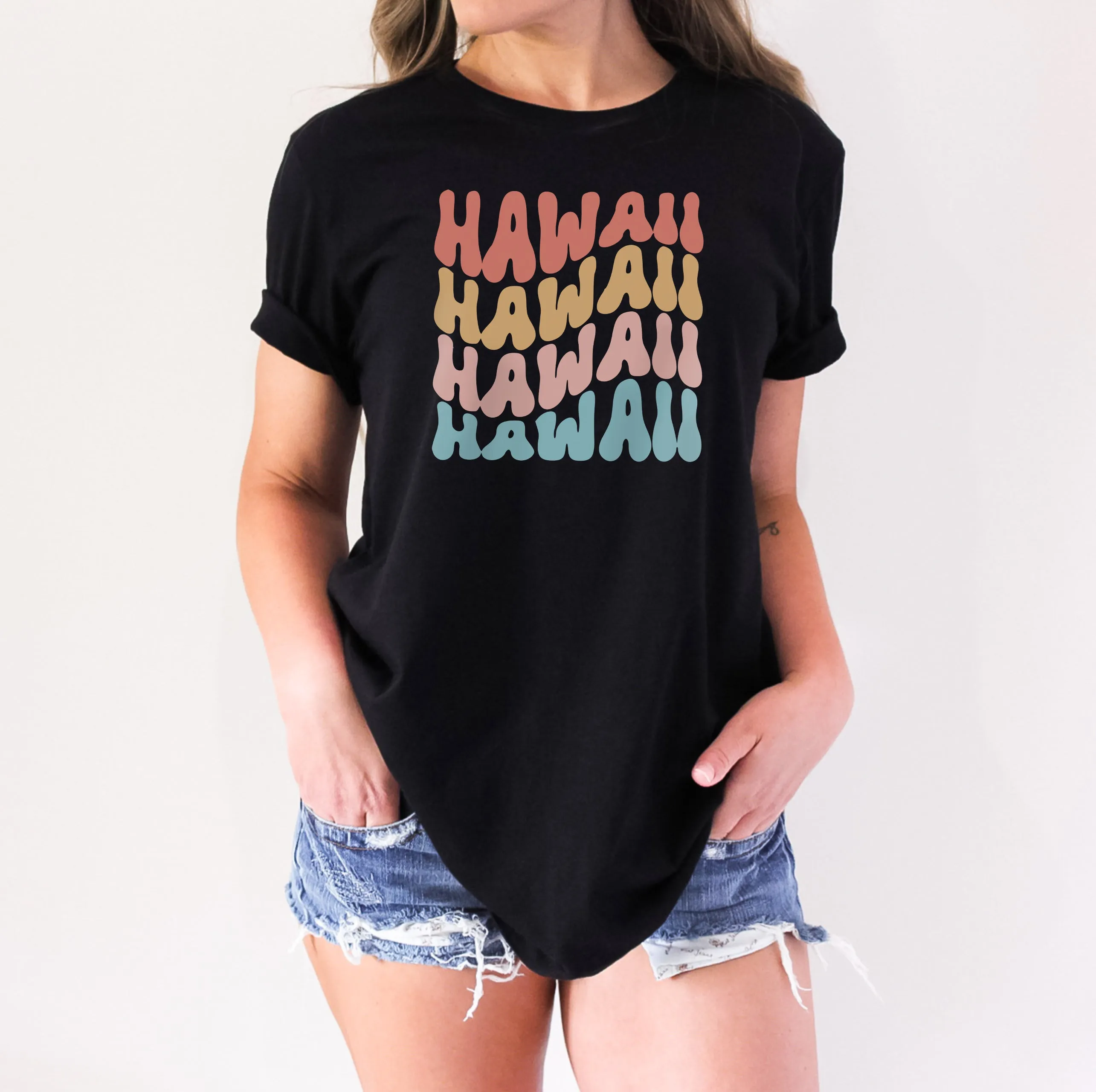 WAVY STATE TEE | CHOOSE STATE | BLACK OR WHITE TEE