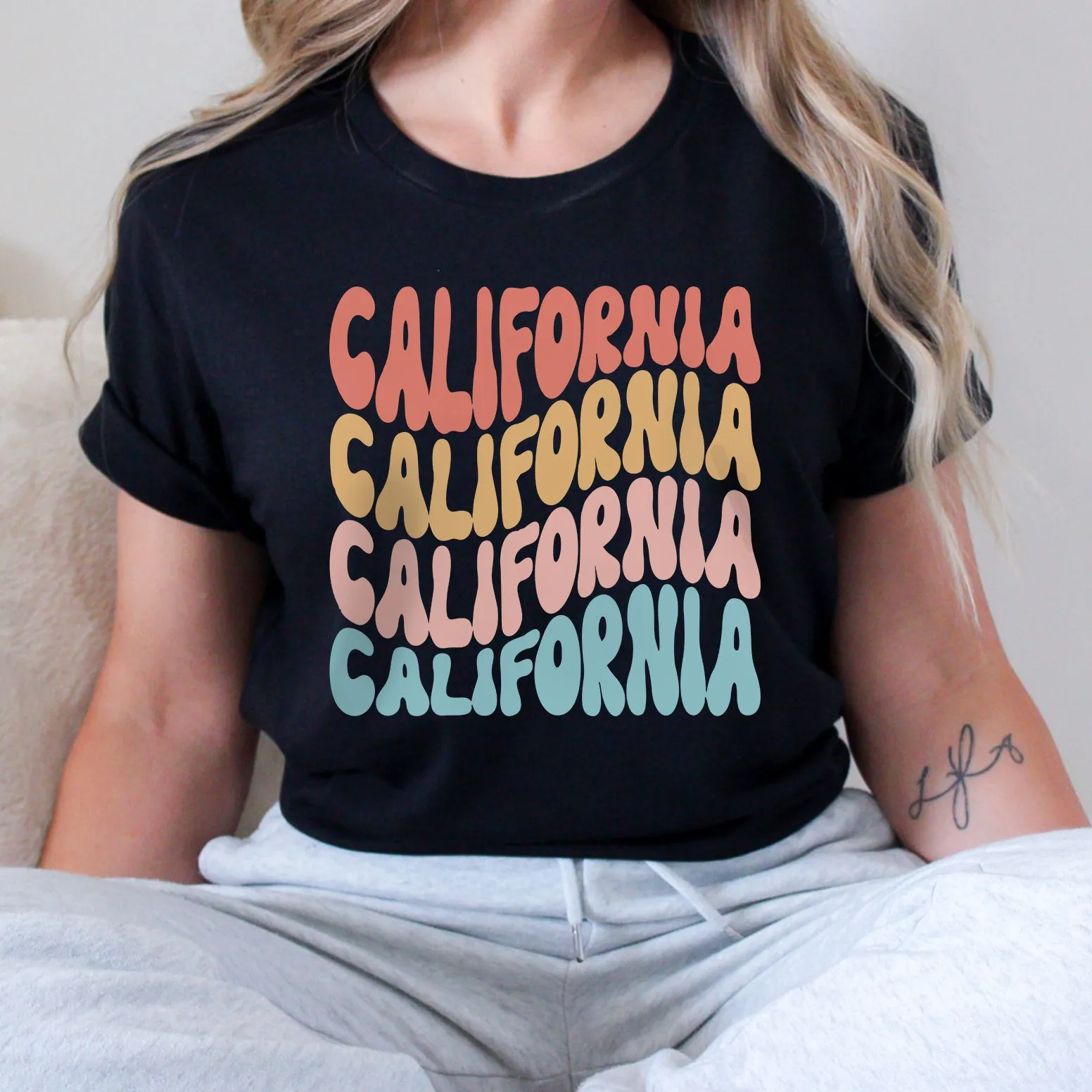 WAVY STATE TEE | CHOOSE STATE | BLACK OR WHITE TEE