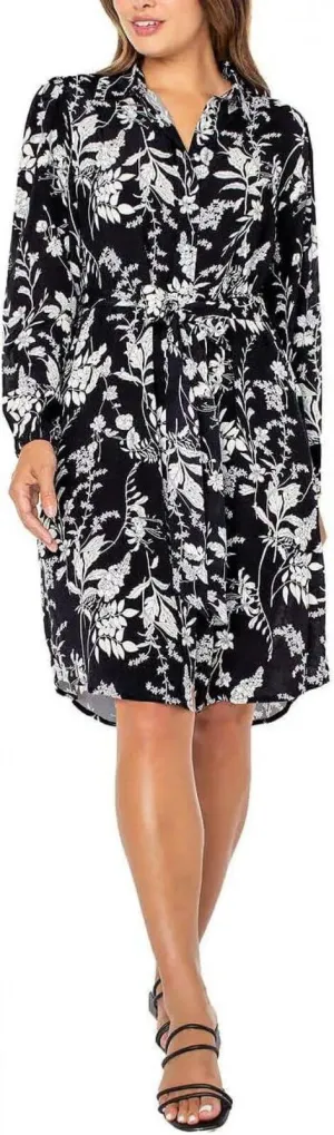 Well Worn Women's Collared Midi Dress with Pockets 1749069
