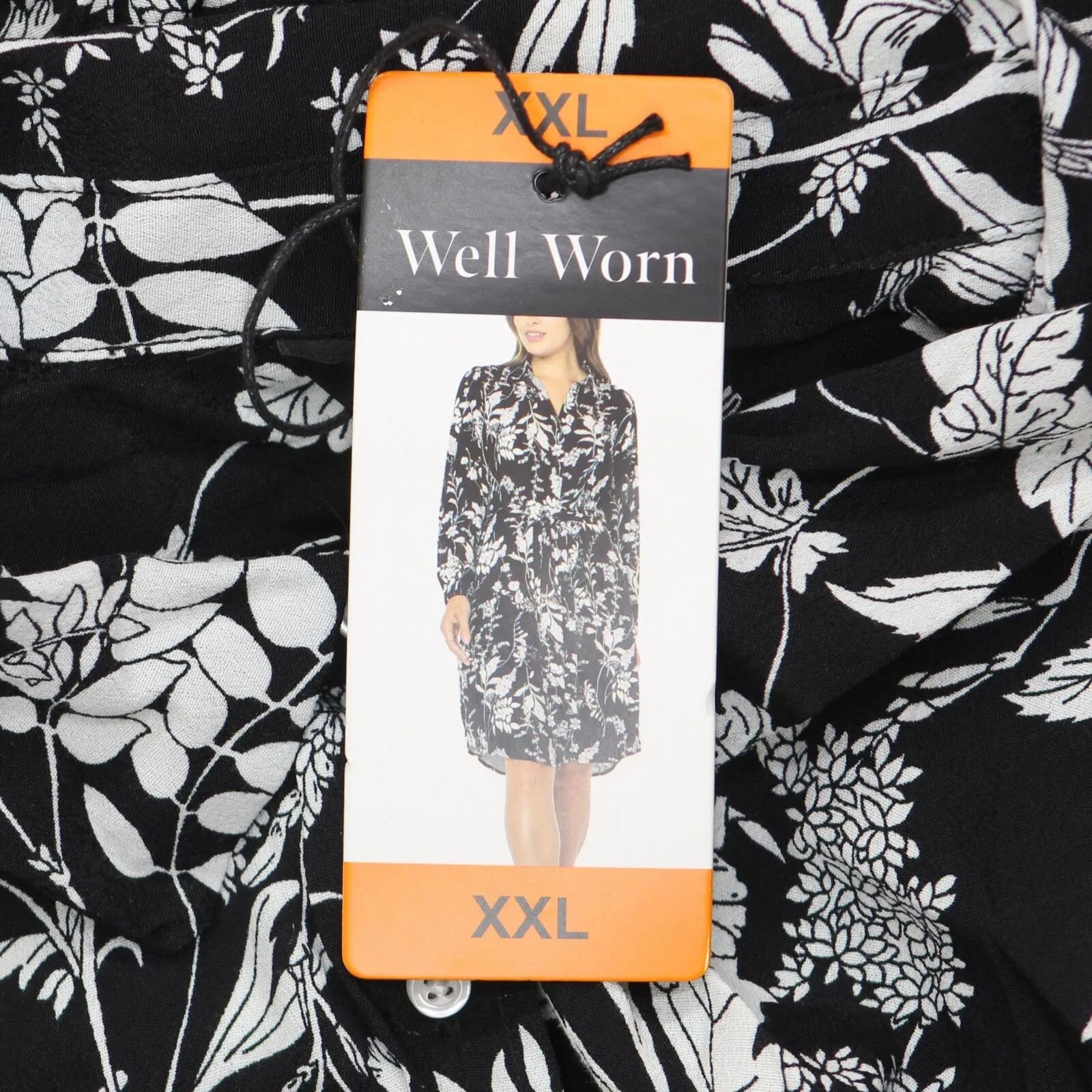 Well Worn Women's Collared Midi Dress with Pockets 1749069
