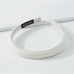 White Hard Headband