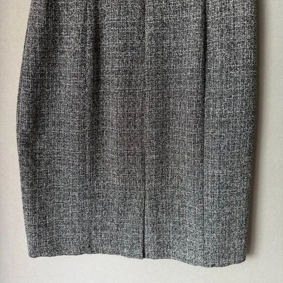 White House Black Market sz 8 Gray career sheath mini dress NWOT