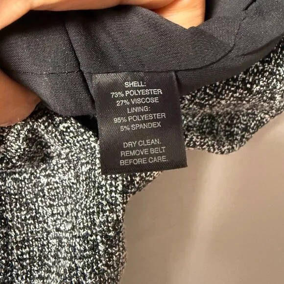 White House Black Market sz 8 Gray career sheath mini dress NWOT