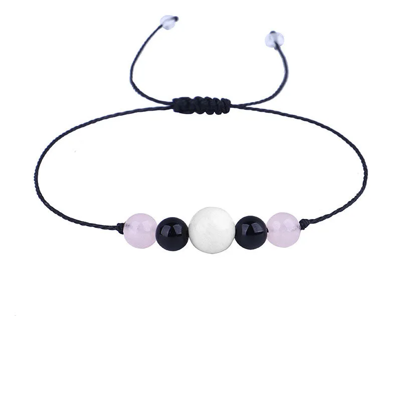 White Quartz 'Pregnancy' Adjustable Bracelet