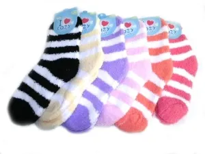 Winter Fluffy Stripes Socks - 3 Pack