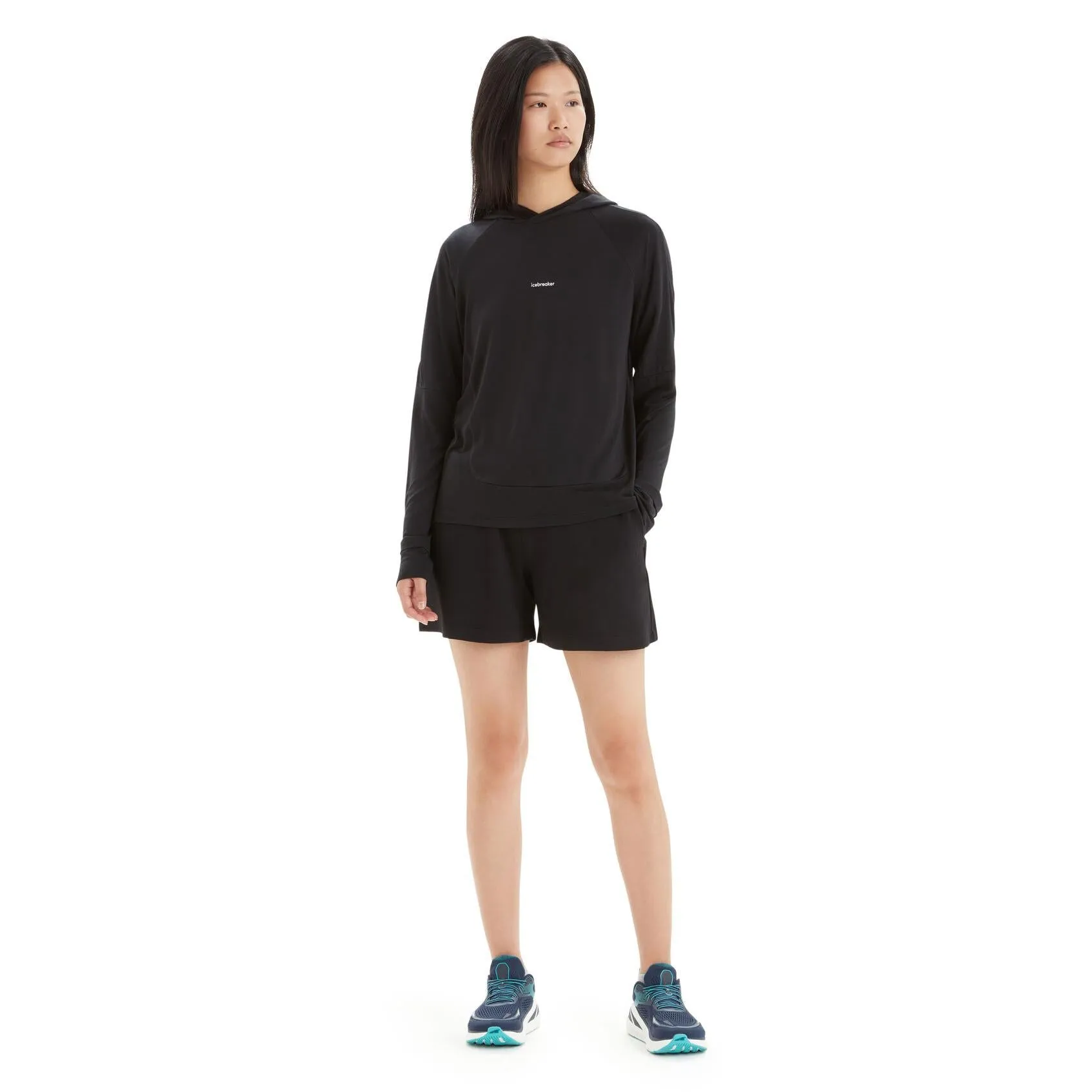 Womens 125 Cool-Lite Sphere Merino Long Sleeve Hoodie