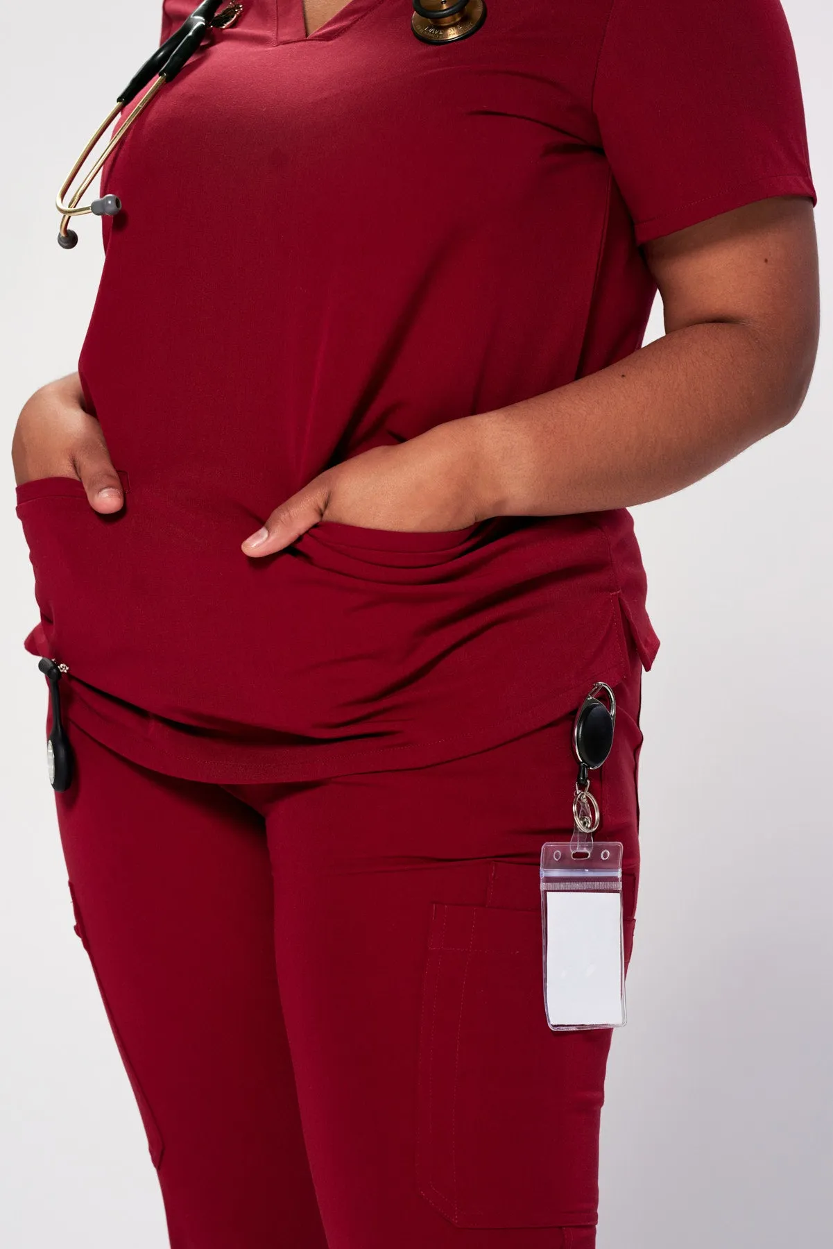 Women's 3-Pocket Scrub Top
