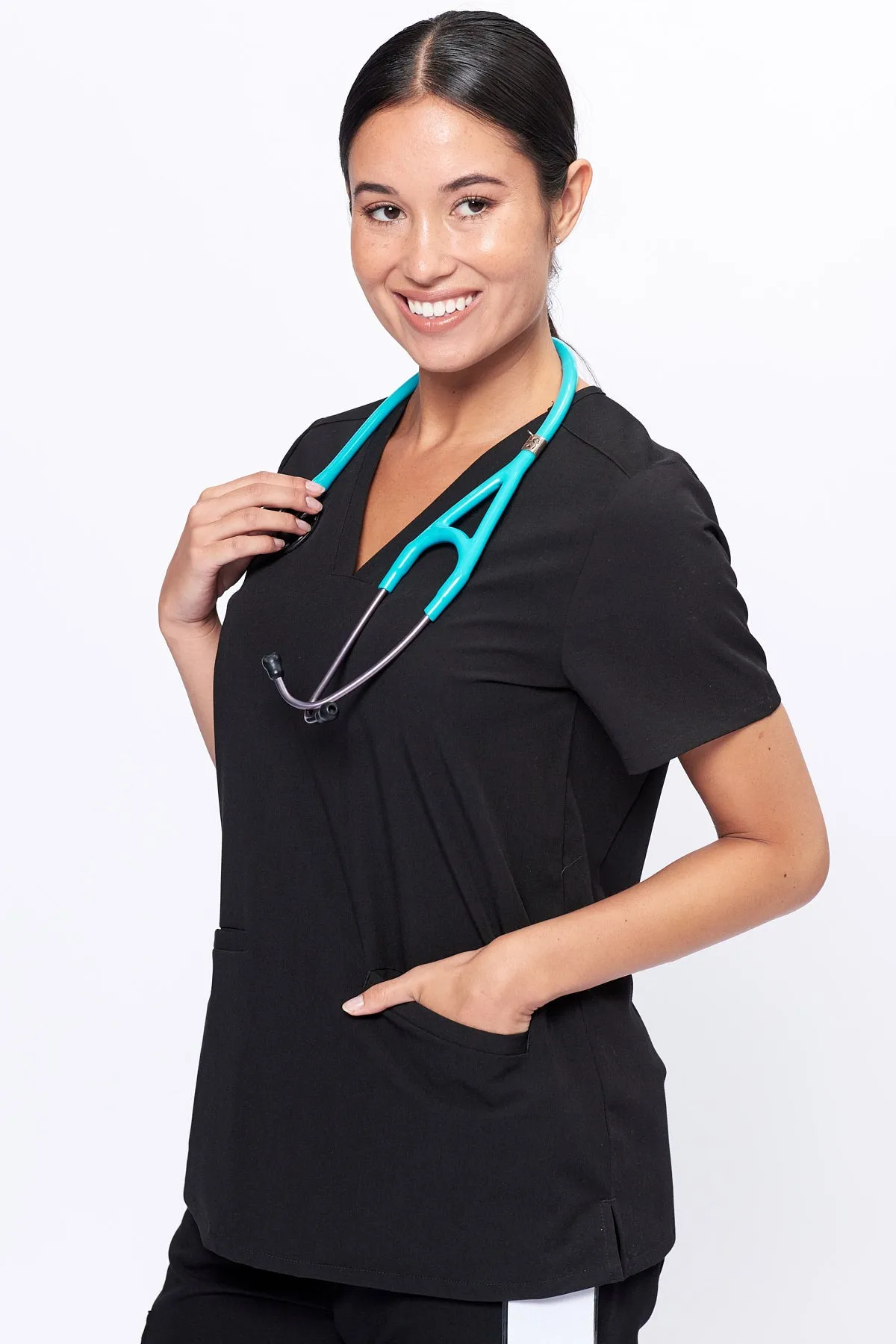 Women's 3-Pocket Scrub Top