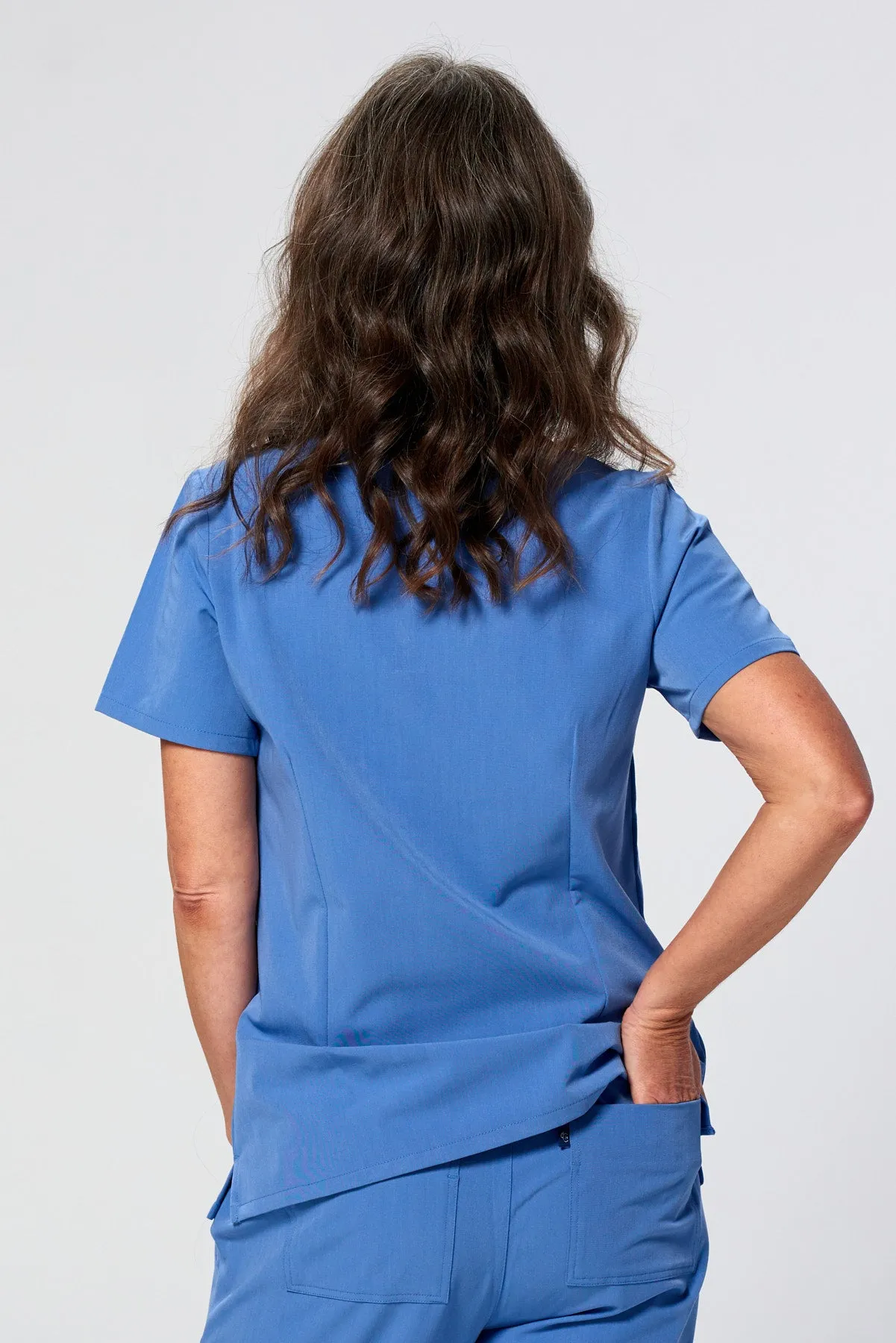 Women's 3-Pocket Scrub Top