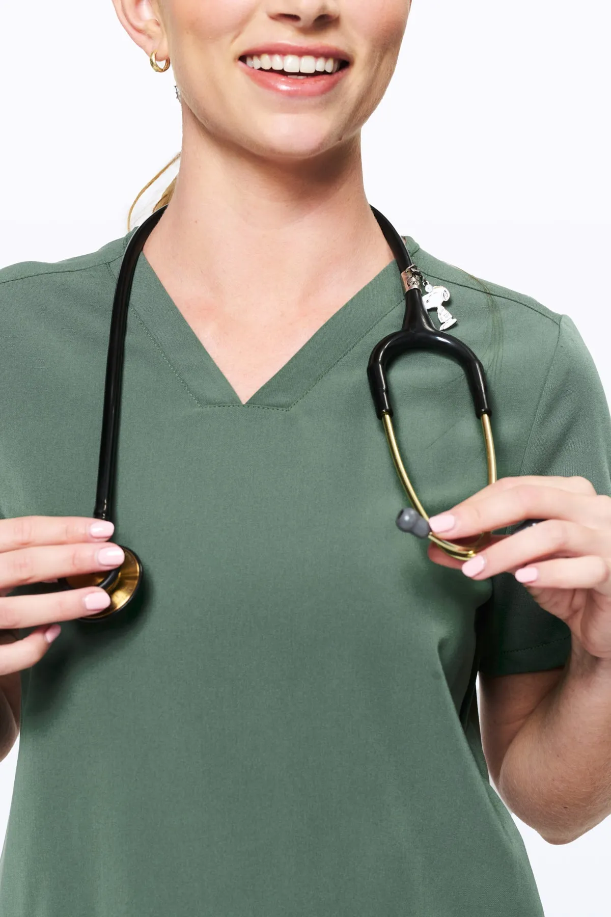 Women's 3-Pocket Scrub Top