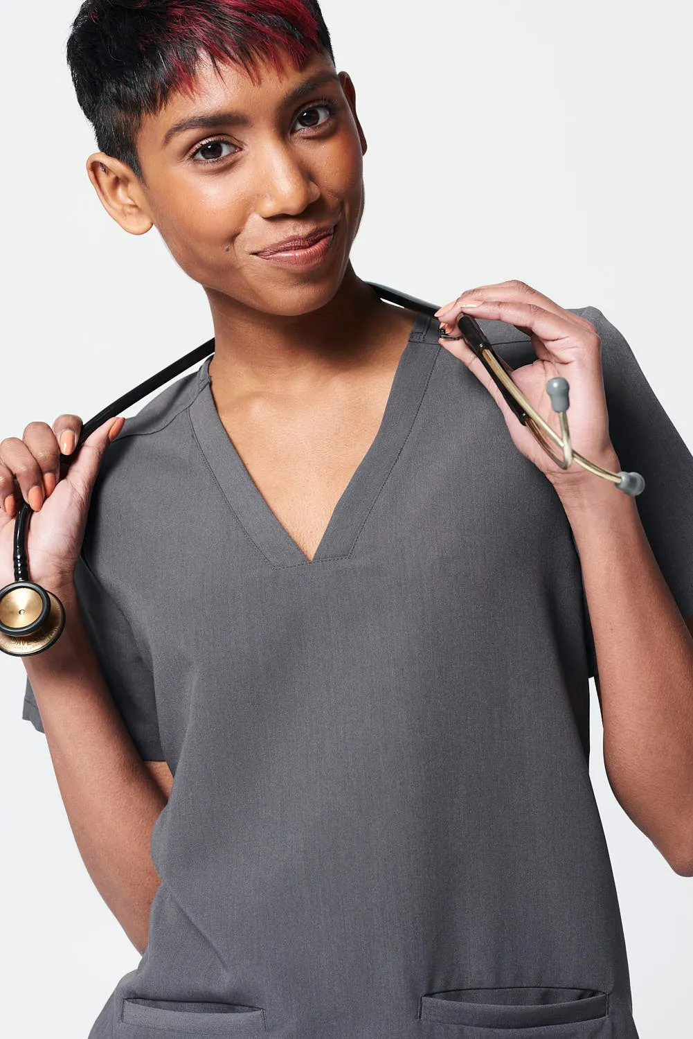 Women's 3-Pocket Scrub Top