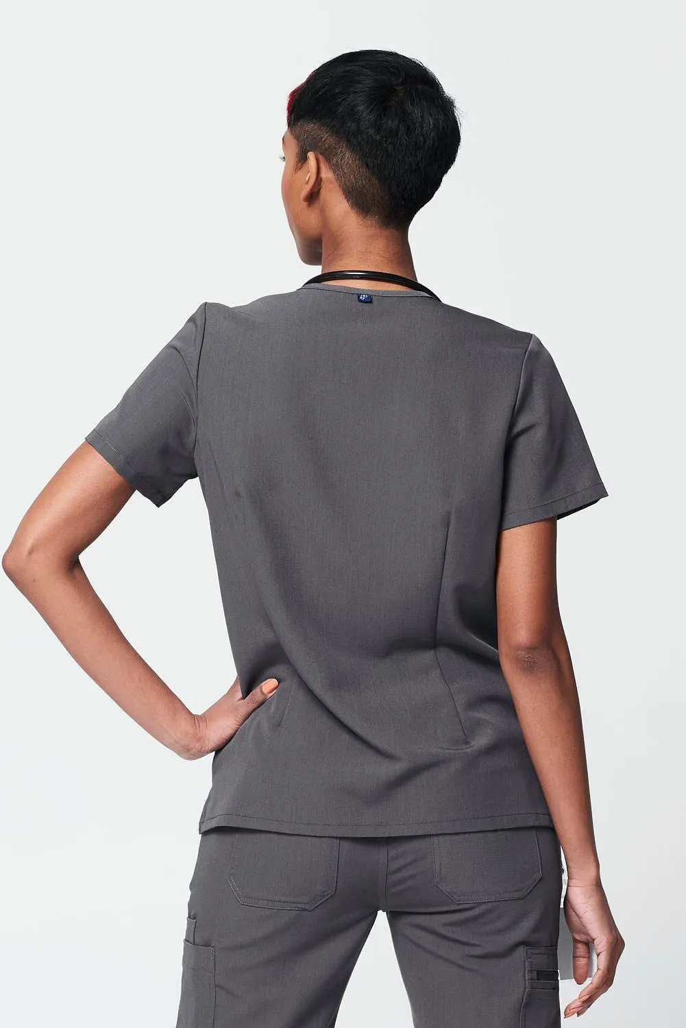 Women's 3-Pocket Scrub Top