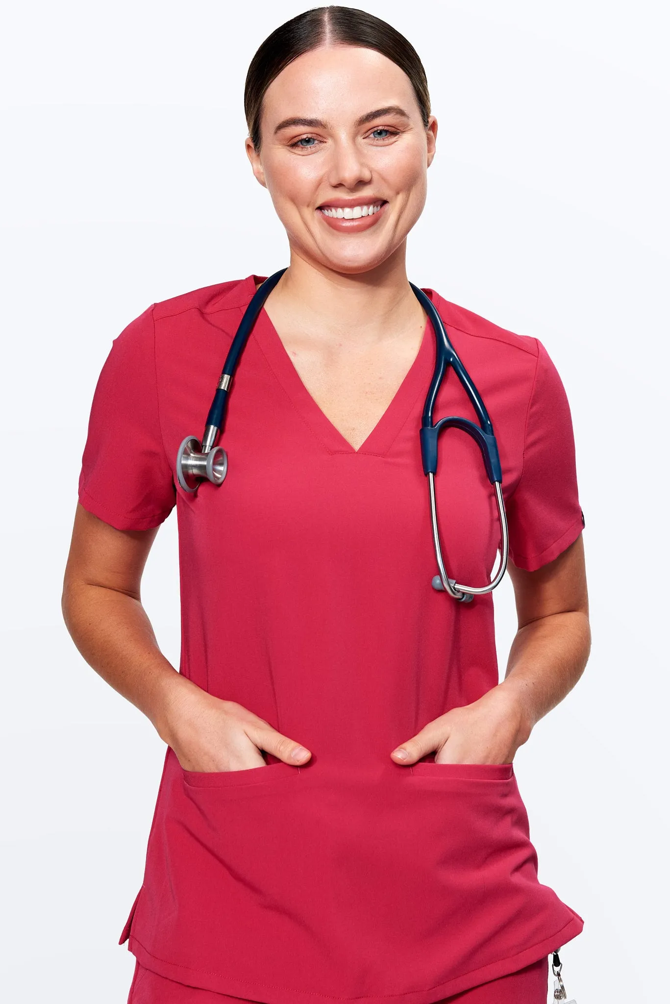 Women's 3-Pocket Scrub Top