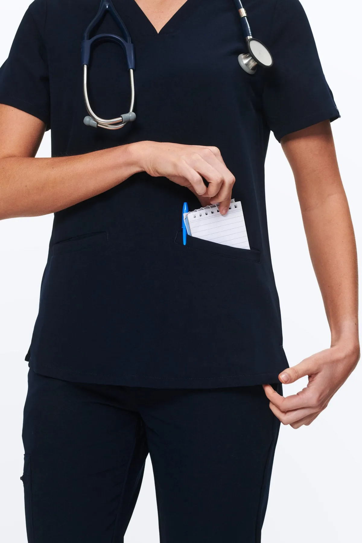 Women's 3-Pocket Scrub Top