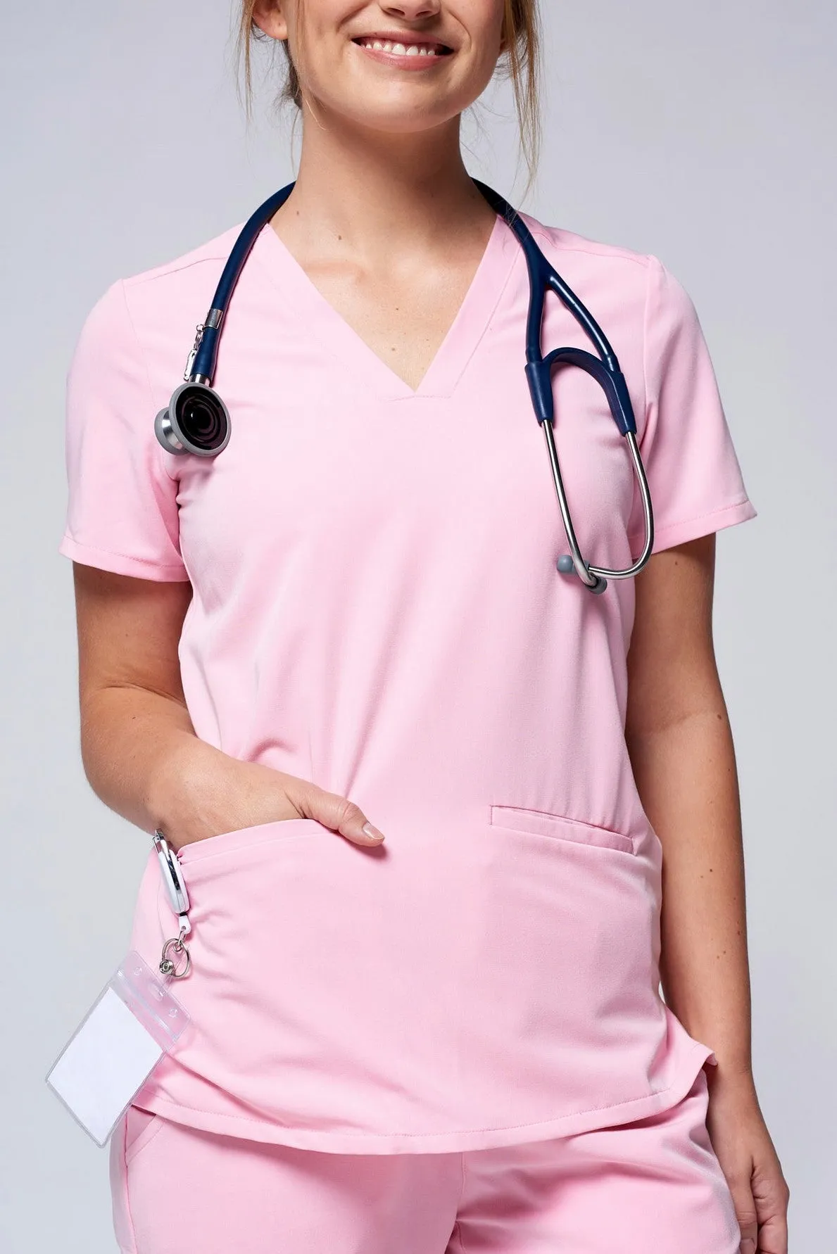 Women's 3-Pocket Scrub Top