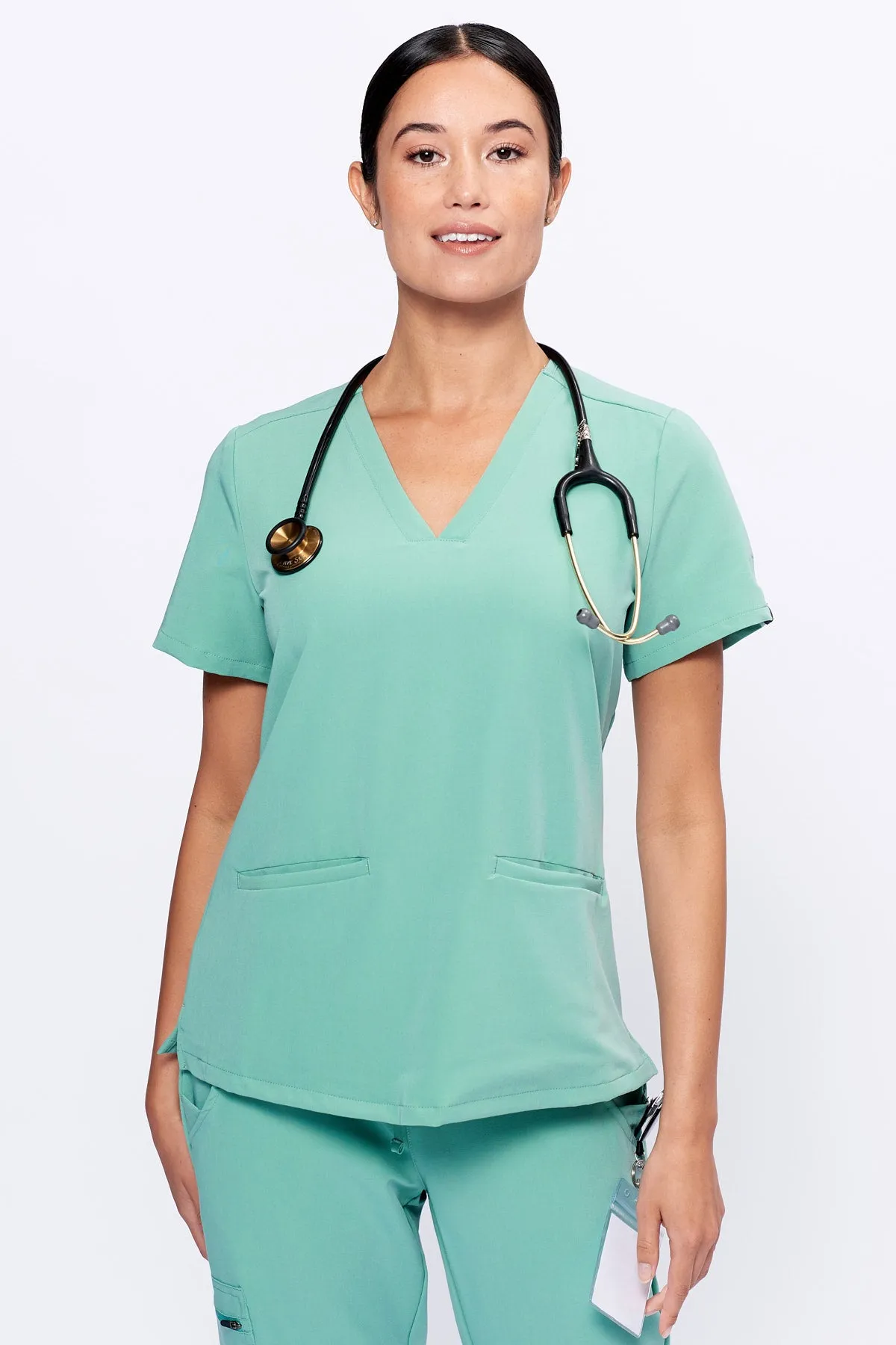 Women's 3-Pocket Scrub Top