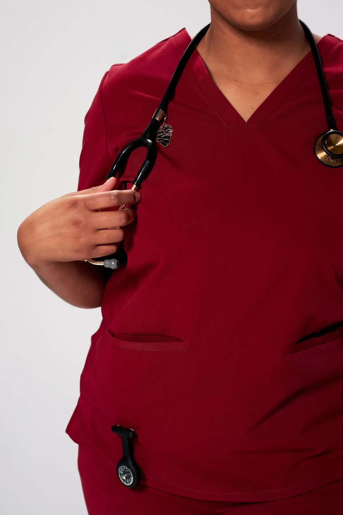 Women's 3-Pocket Scrub Top