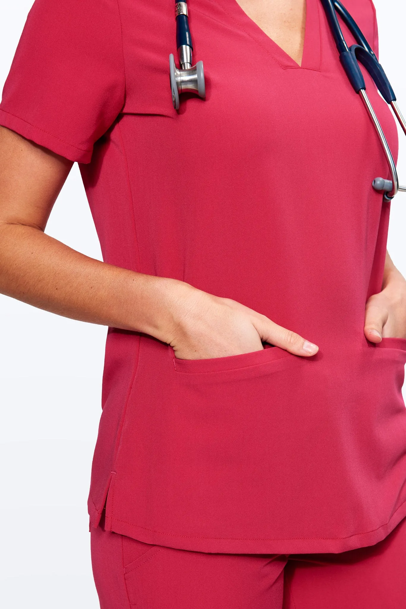 Women's 3-Pocket Scrub Top