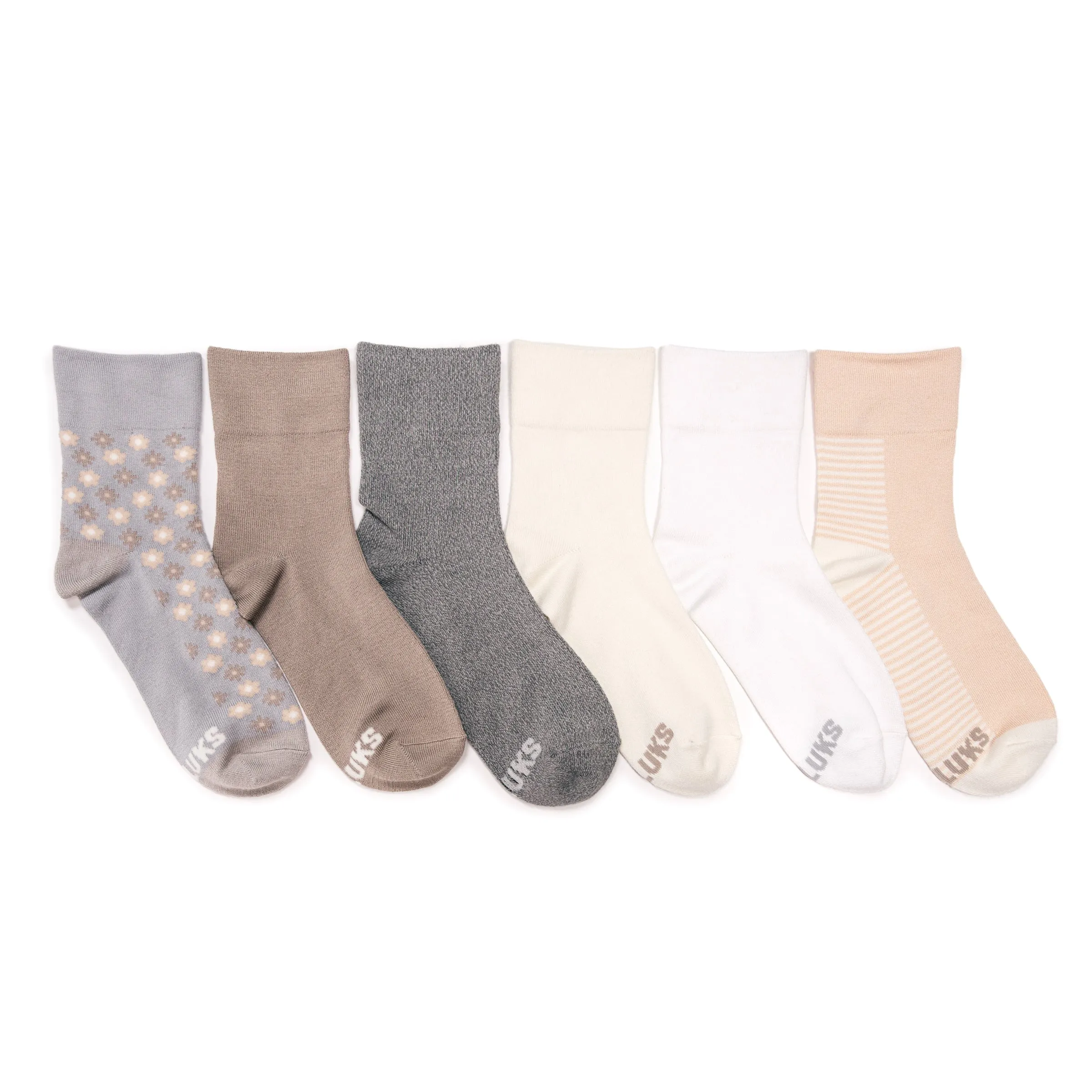 Women's 6 Pack Whisper Soft Crew Socks