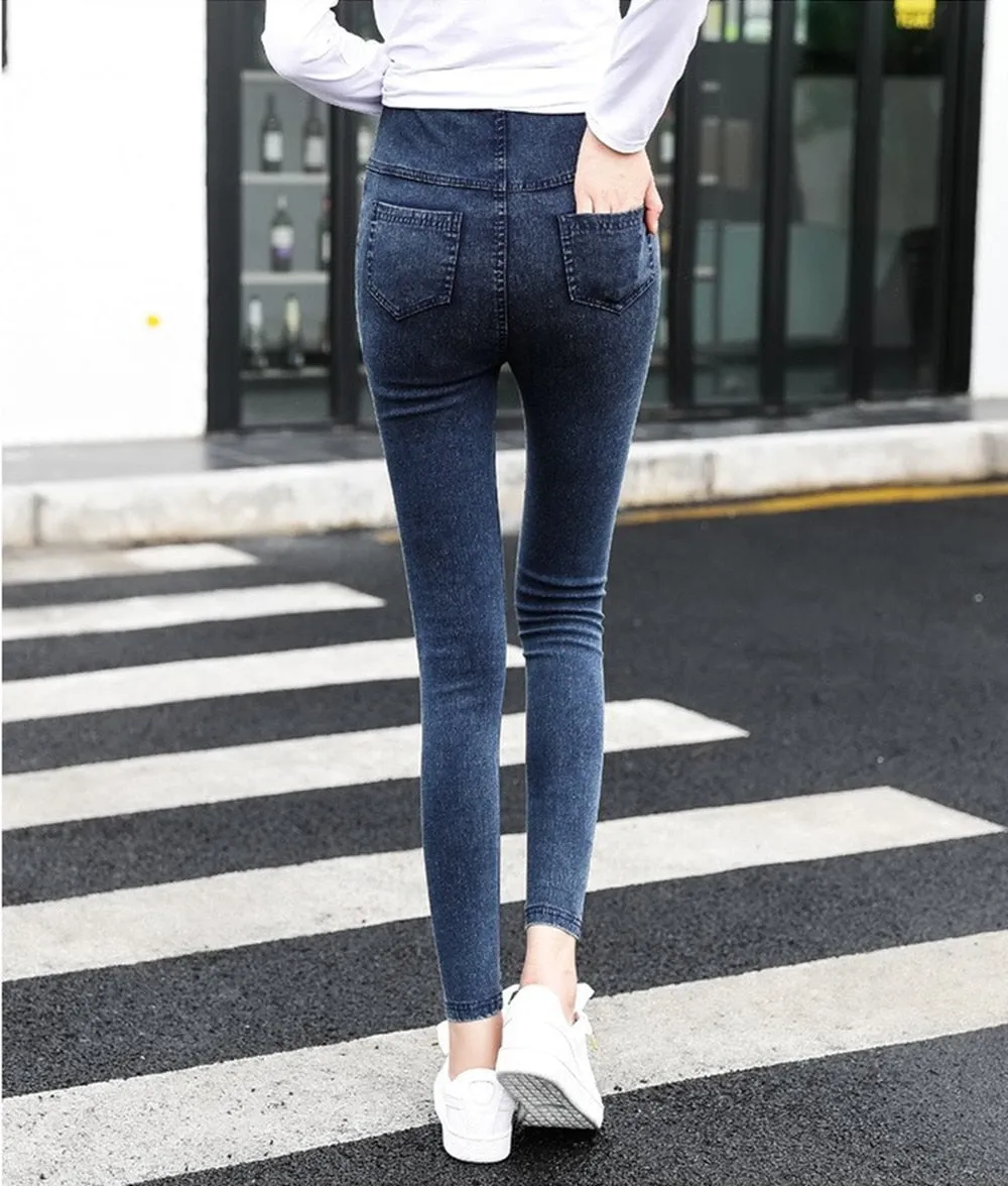 Women's Adjustable Skinny Leg Maternity Jeans
