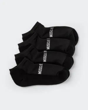 Womens Ankle Socks (x2 Pack) - Black