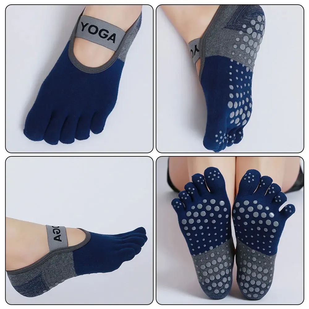 Women's Anti-Slip Yoga Socks – Breathable, Elastic Silicone Socks for Gym, Pilates, Ballet, and Dance