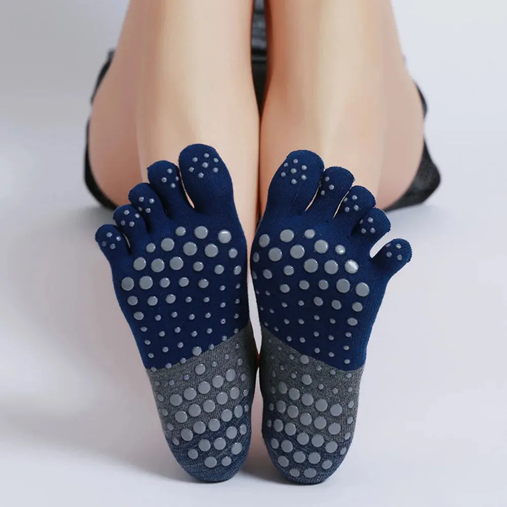 Women's Anti-Slip Yoga Socks – Breathable, Elastic Silicone Socks for Gym, Pilates, Ballet, and Dance