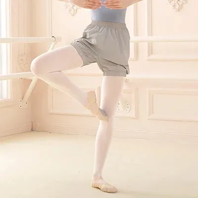 Women's Ballet Dance Shorts: Baggy Sport Sweat Pants for Adult Cycling Jogging