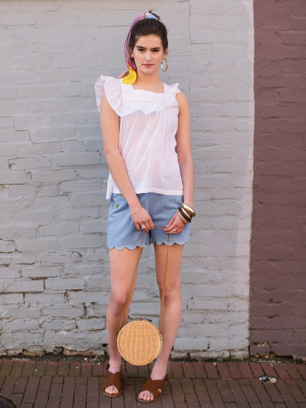 Women's Berthe Shorts - Porcelaine Blue