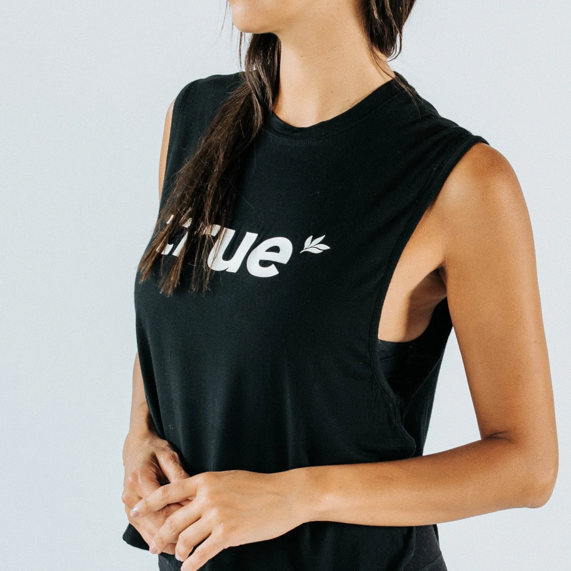Women's Black Crop