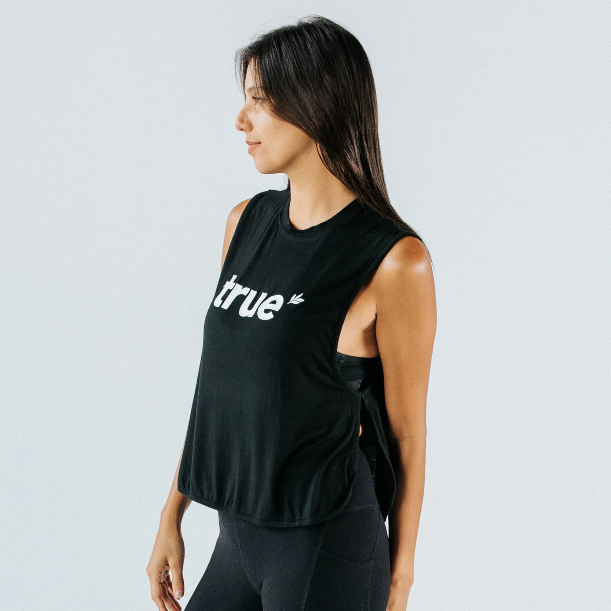 Women's Black Crop