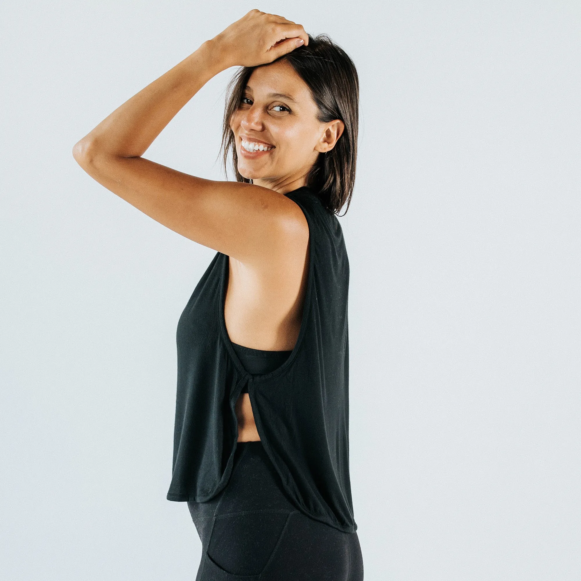 Women's Black Crop