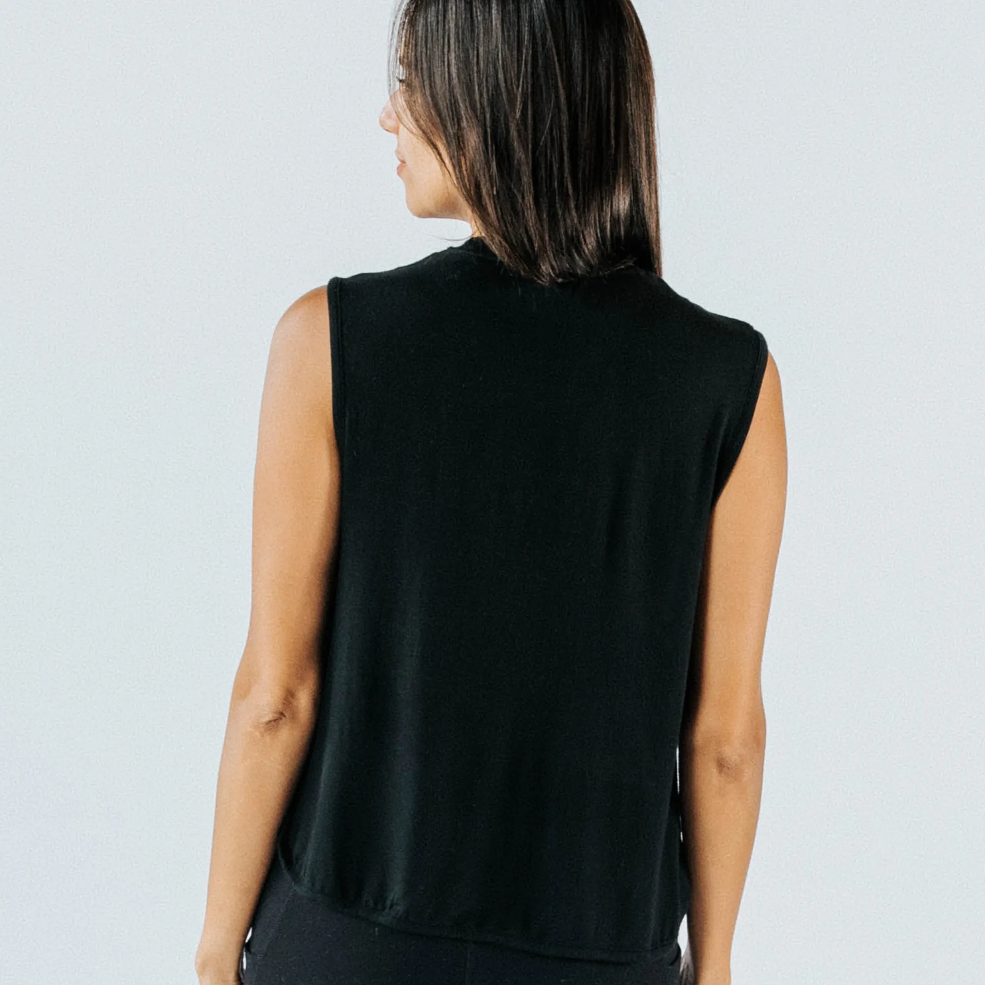 Women's Black Crop