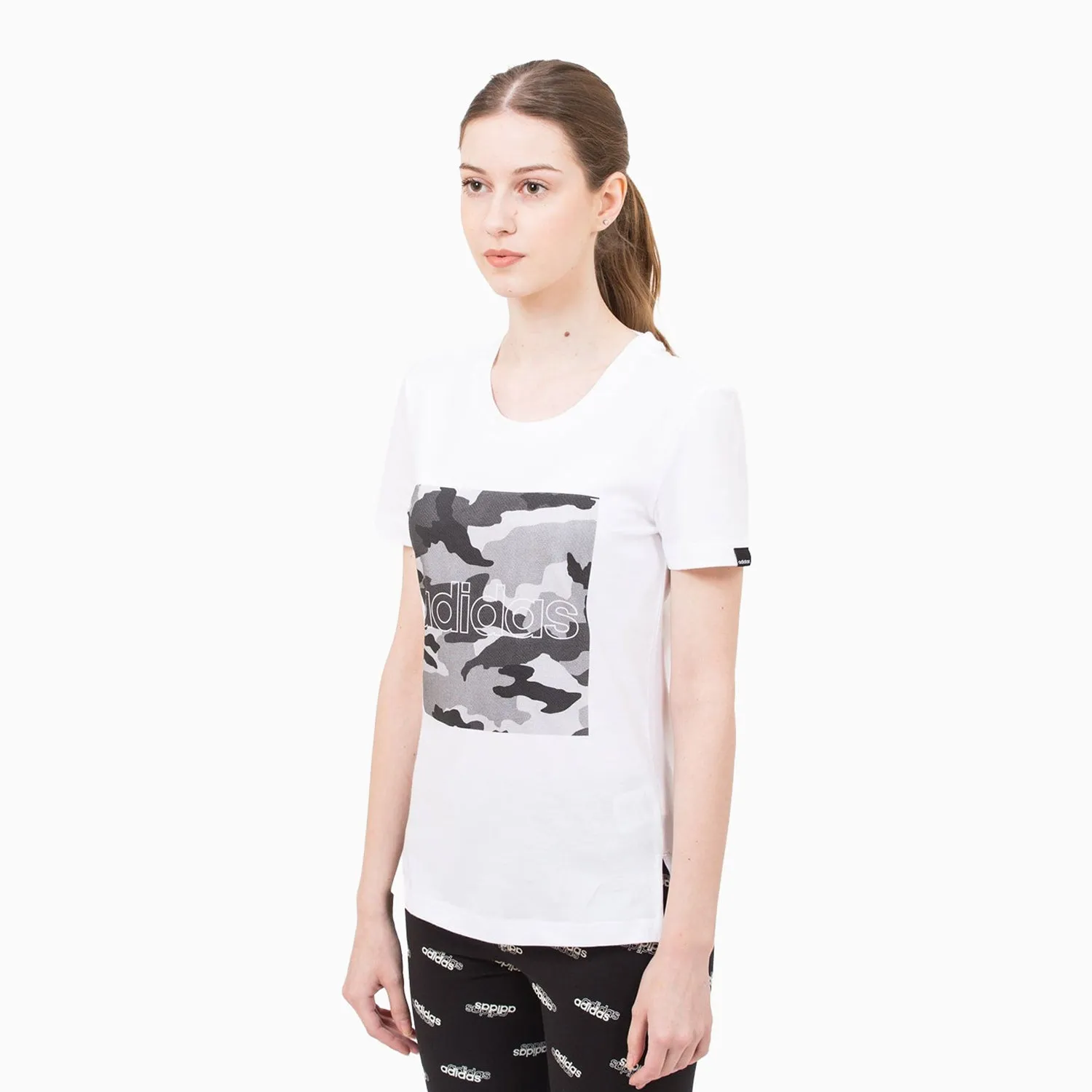 Women's Boxed Camo Graphic T Shirt