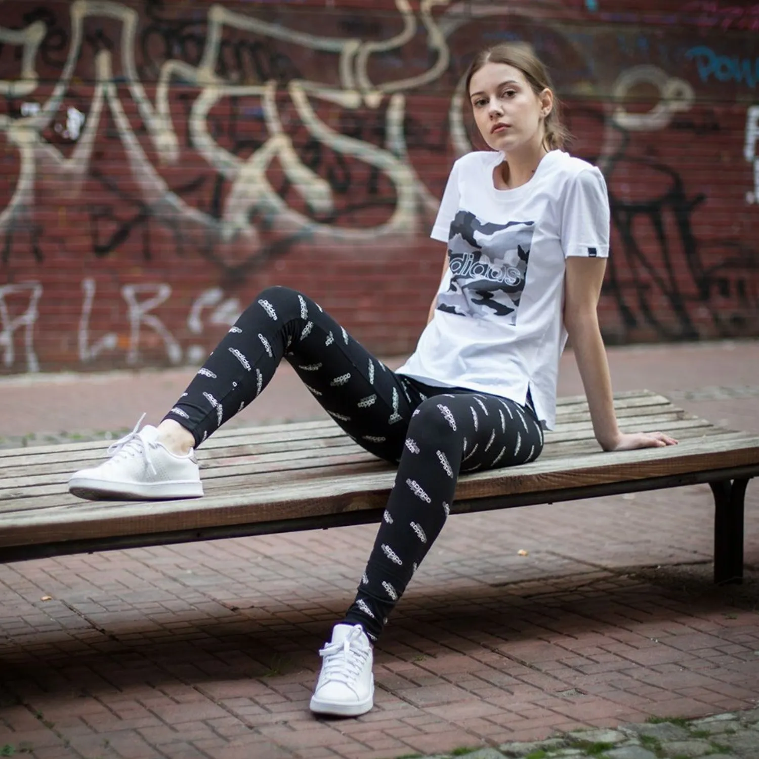 Women's Boxed Camo Graphic T Shirt
