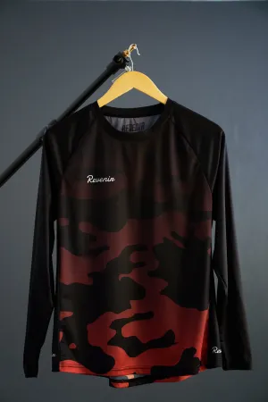 Women's Camo Fade Enduro Jersey R/B