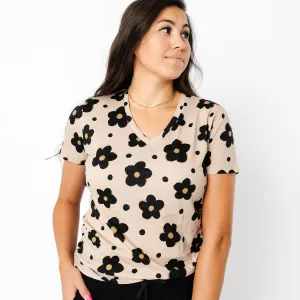 Women's Cotton Tee - Gemma In Tan