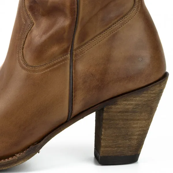 Women's Cowboy Country Western Boots Handmade Brown Leather 1952
