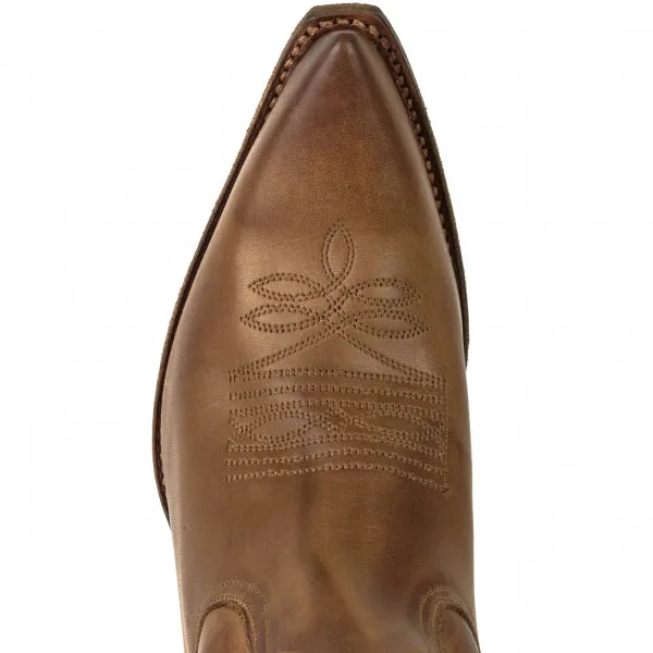 Women's Cowboy Country Western Boots Handmade Brown Leather 1952
