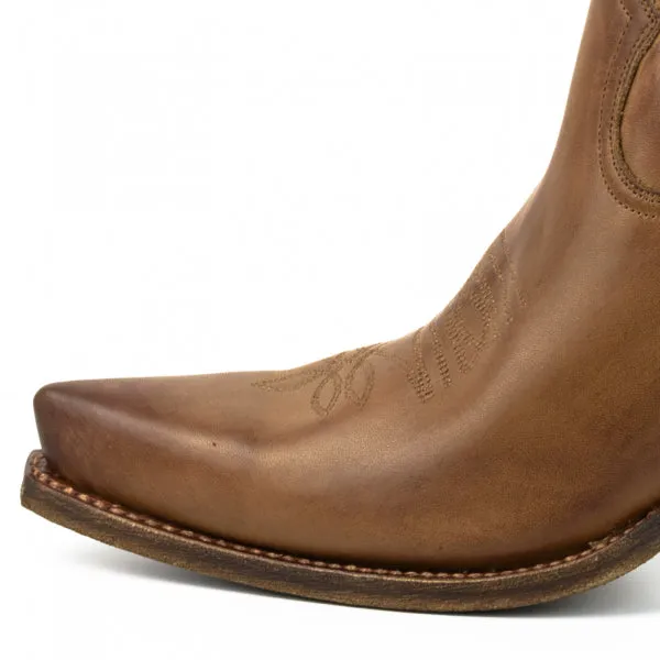Women's Cowboy Country Western Boots Handmade Brown Leather 1952