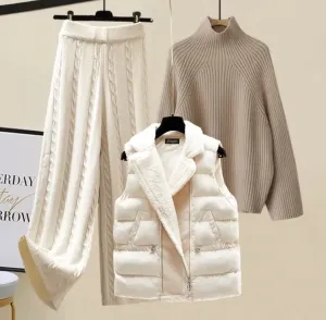 Women's Cozy 3-Piece Outfit Set