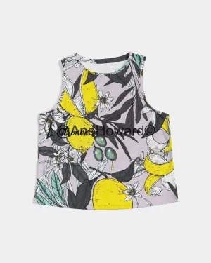 Women's Cropped Tank Lemon Tree