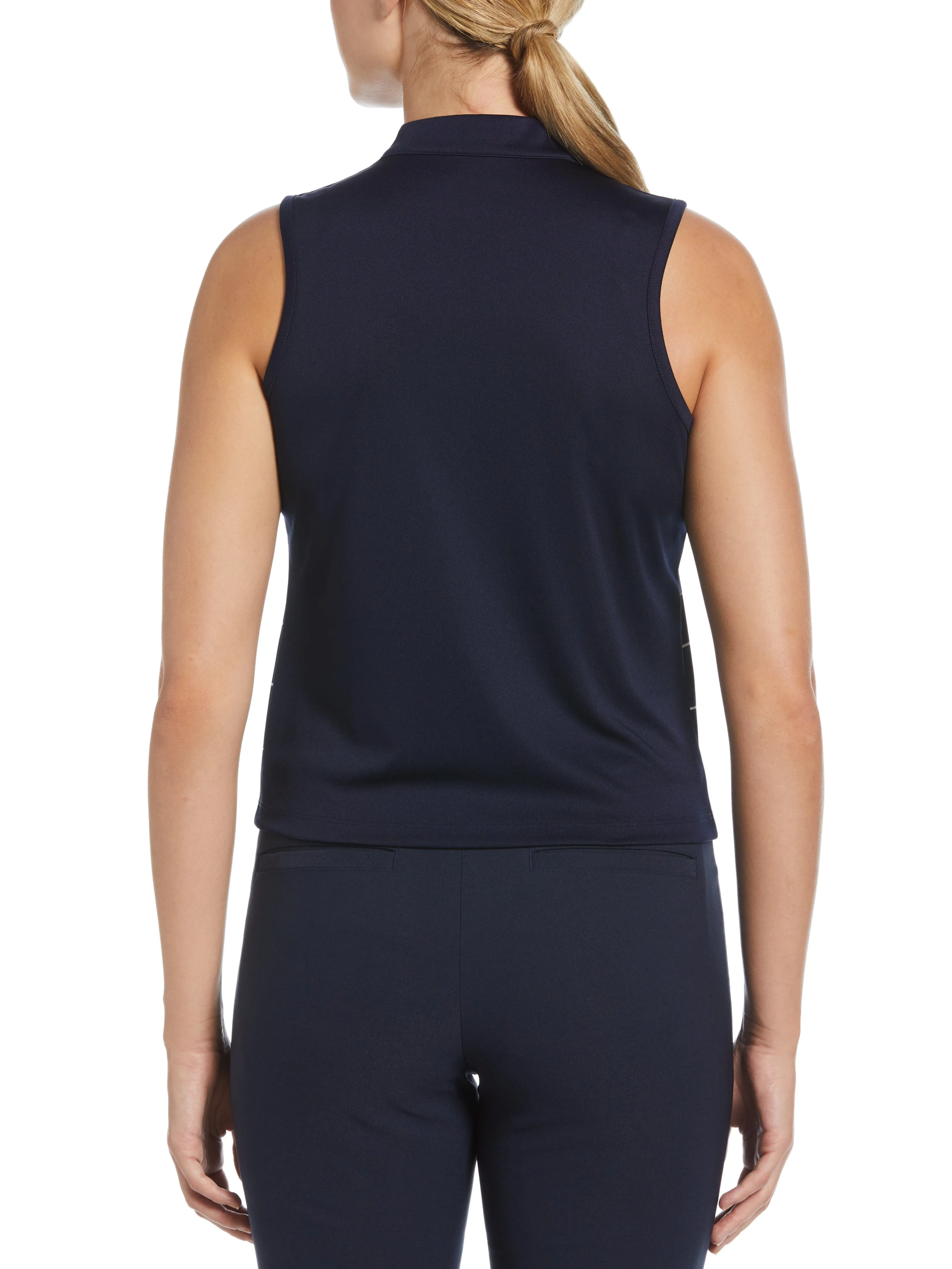 Women's Energy Stripe Half Zip Crop Golf Shirt