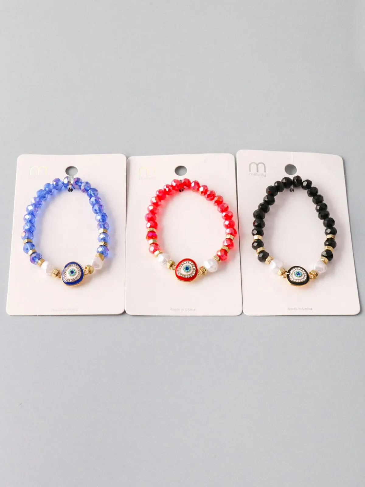 WOMEN'S FASHION MULTI COLORS EVIL EYE BRACELET