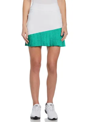Women's Geo Print Pleated Golf Skort